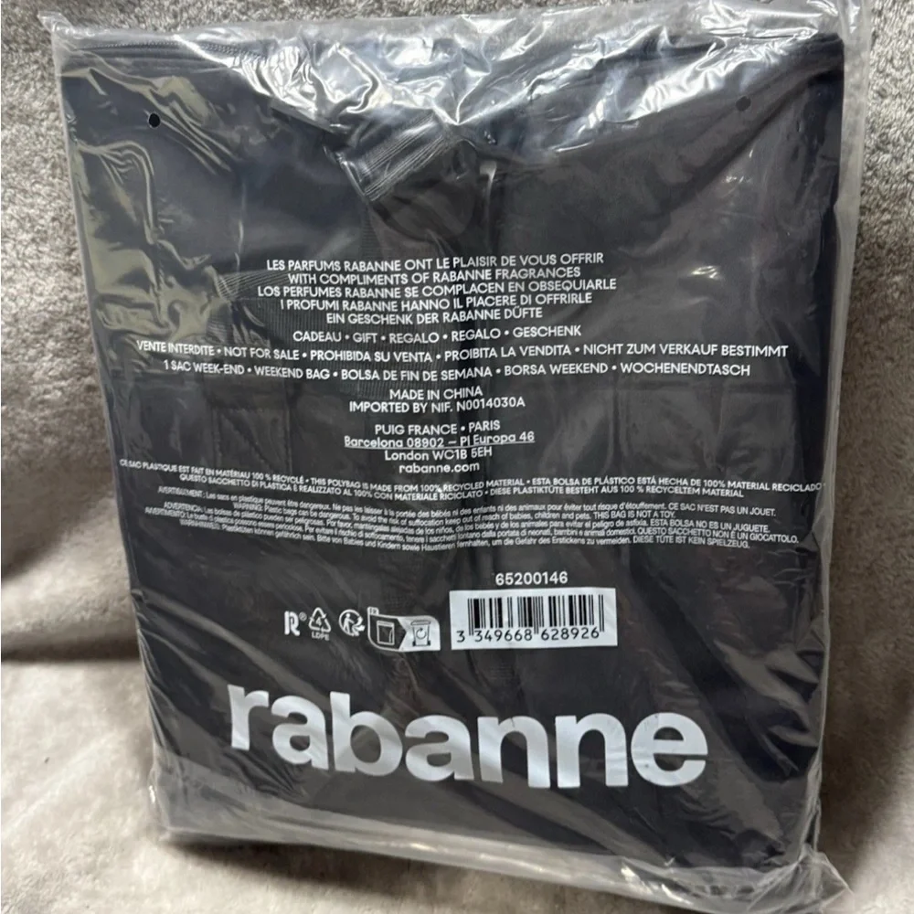 Paco Rabanne Phantom Intense Week-end black duffel bag